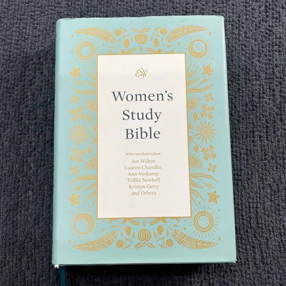 ESV Women's Study Bible (Cloth over Board, Dark Teal) by Jen Wilkin Hard Cover